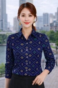 Reyansh24 -soft fabric
designer pattern of Collar, fabric special for summer
Full Stitched
short sleeve